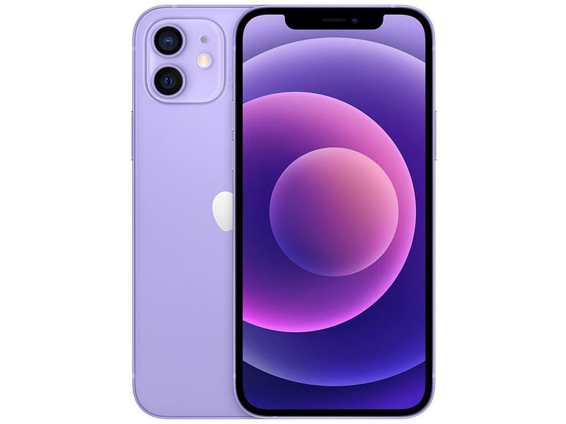 iPhone12 64GB 紫 iPhone 12 Apple 64GB Roxo Tela 6,1” 12 MP iOS - iPhone 12